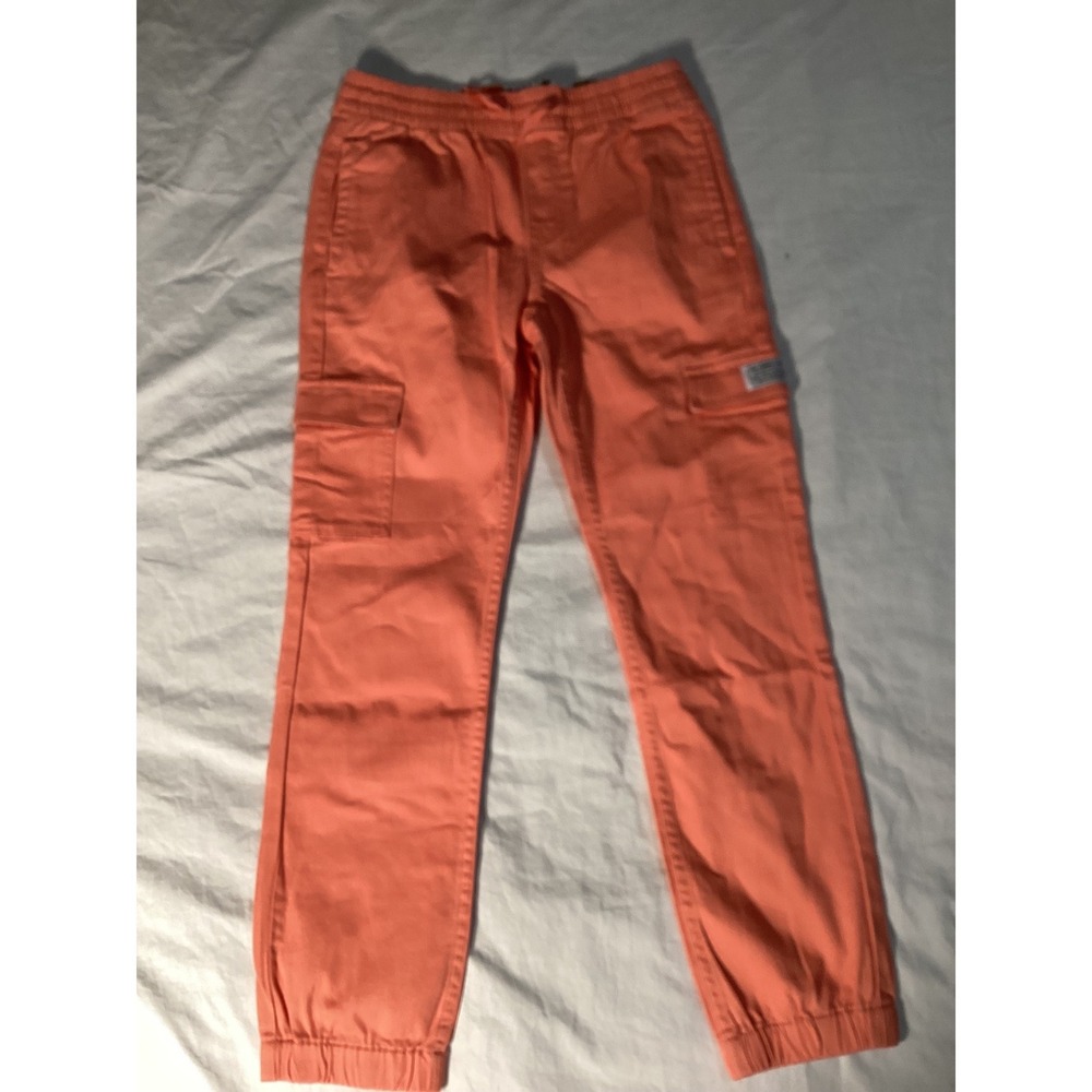 Levis Kids Cargo Jogger Pants Coral Orange Stretch Size 12 New With Tags